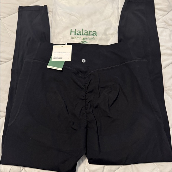 NWT Halara Ultrasculpt Butt Lifting Booty Cinch Seamless Black Leggings size XL - Picture 5 of 7